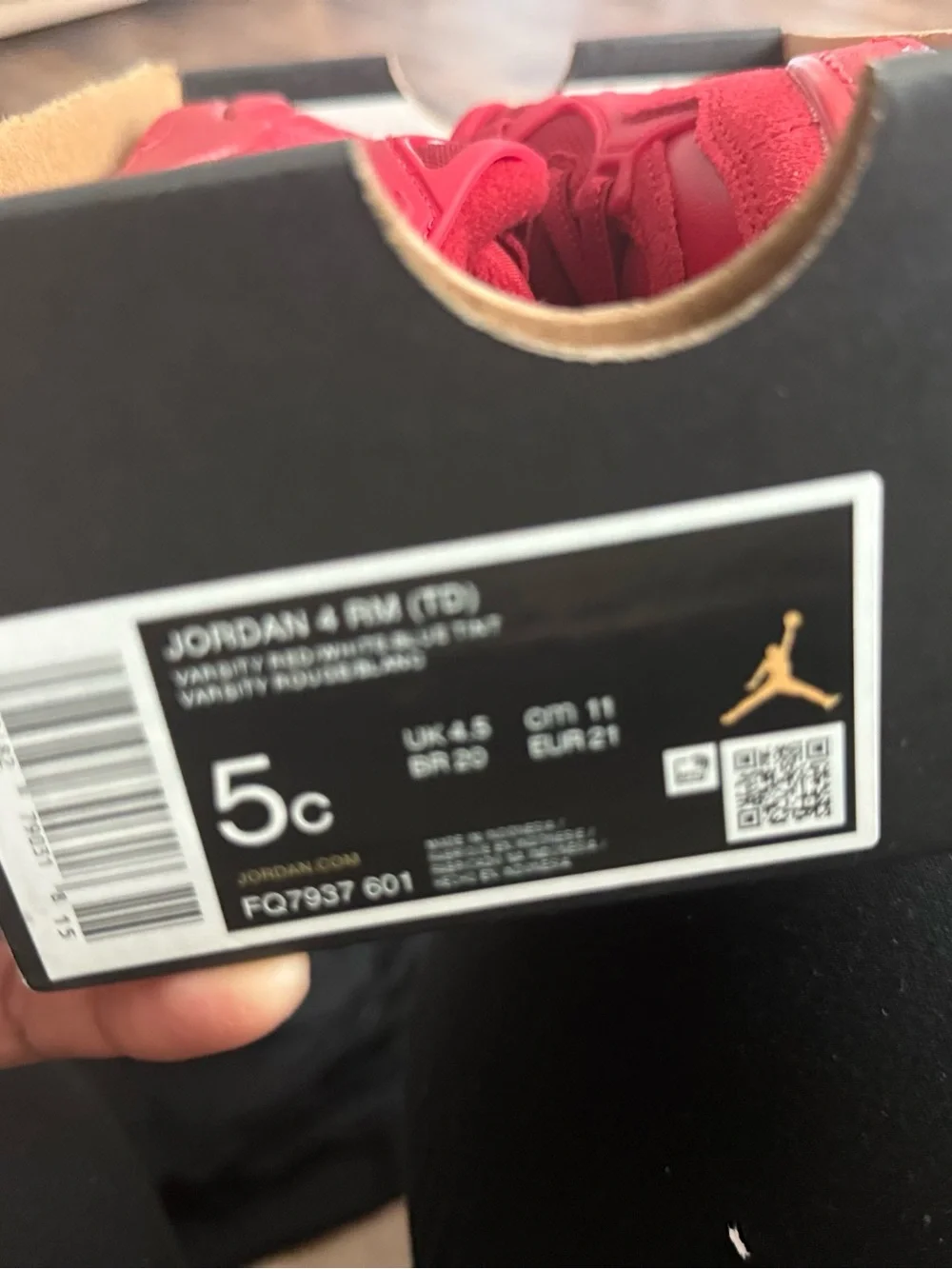 Jordan Kids Red Low-Top Jumpman Sneakers